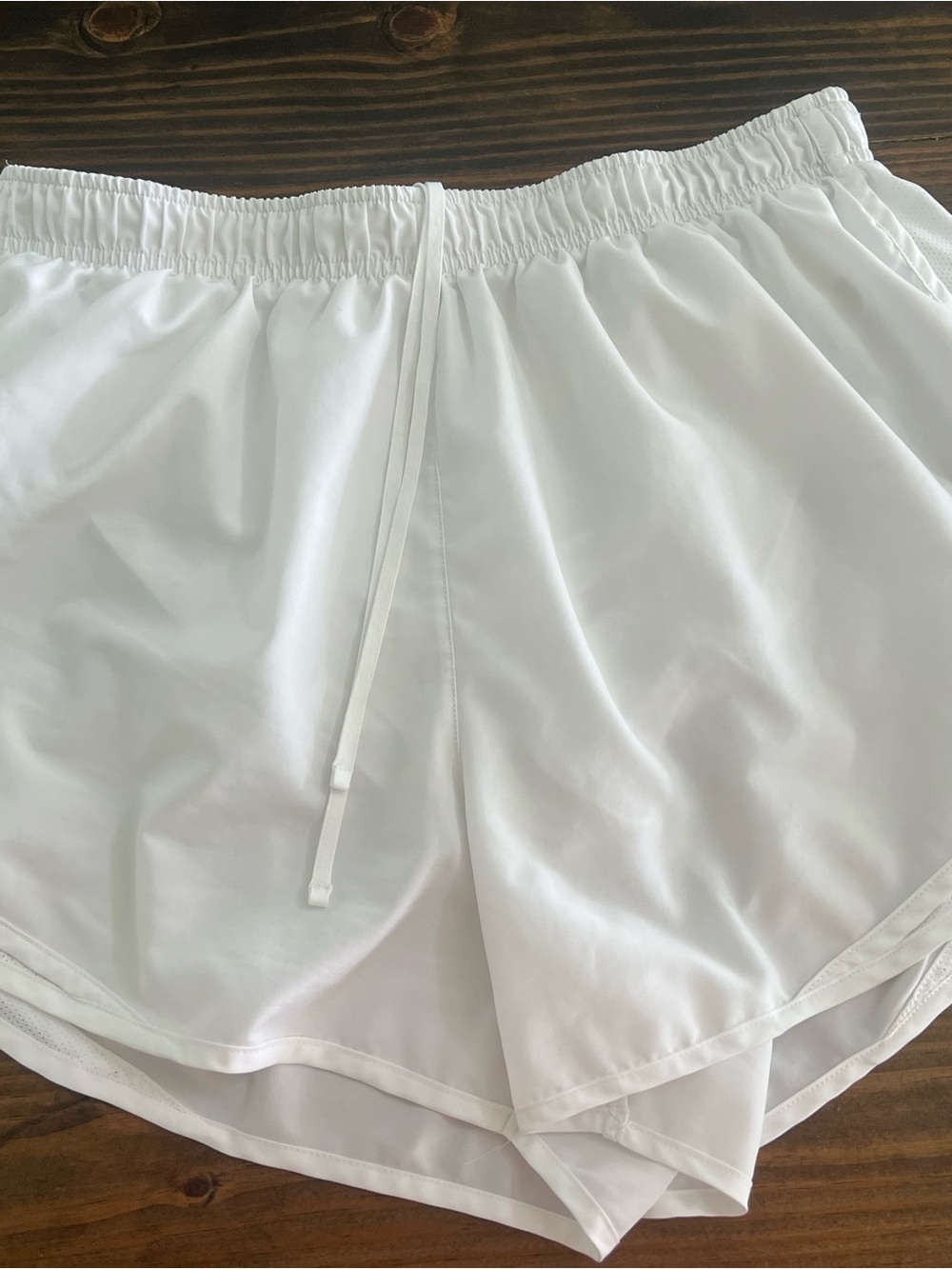 Nike White Women's Athletic Drawstring Shorts